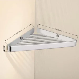 Heavy-Duty 304 Stainless Steel Corner Shower Shelf
