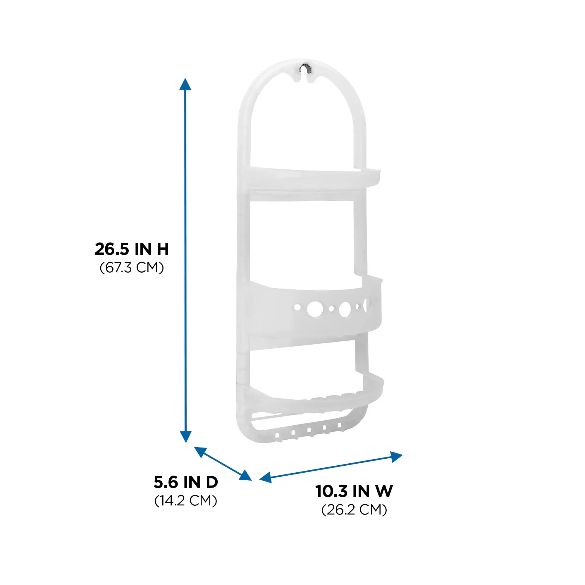 Large Hanging Shower Caddy with Deep Basket - Image 5