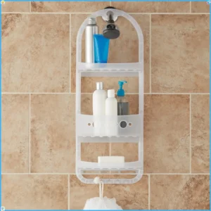 Large Hanging Shower Caddy with Deep Basket