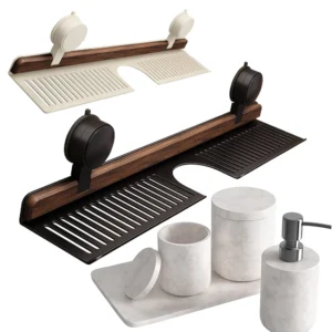 No-Drill Faucet Sink Shelf