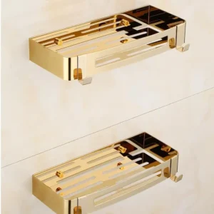 Gold Stainless Steel Corner Shower Shelf