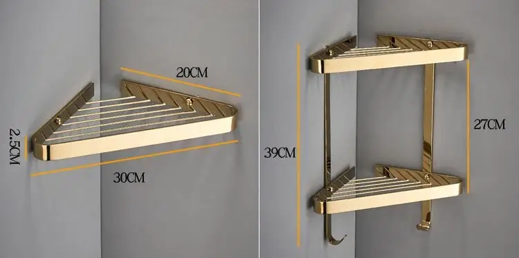 Brass Corner Shelf - Image 2