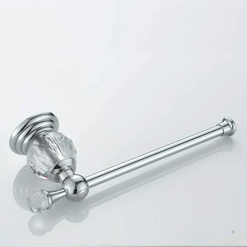 Crystal Accent Wall Mounted Toilet Paper Holder - Image 4