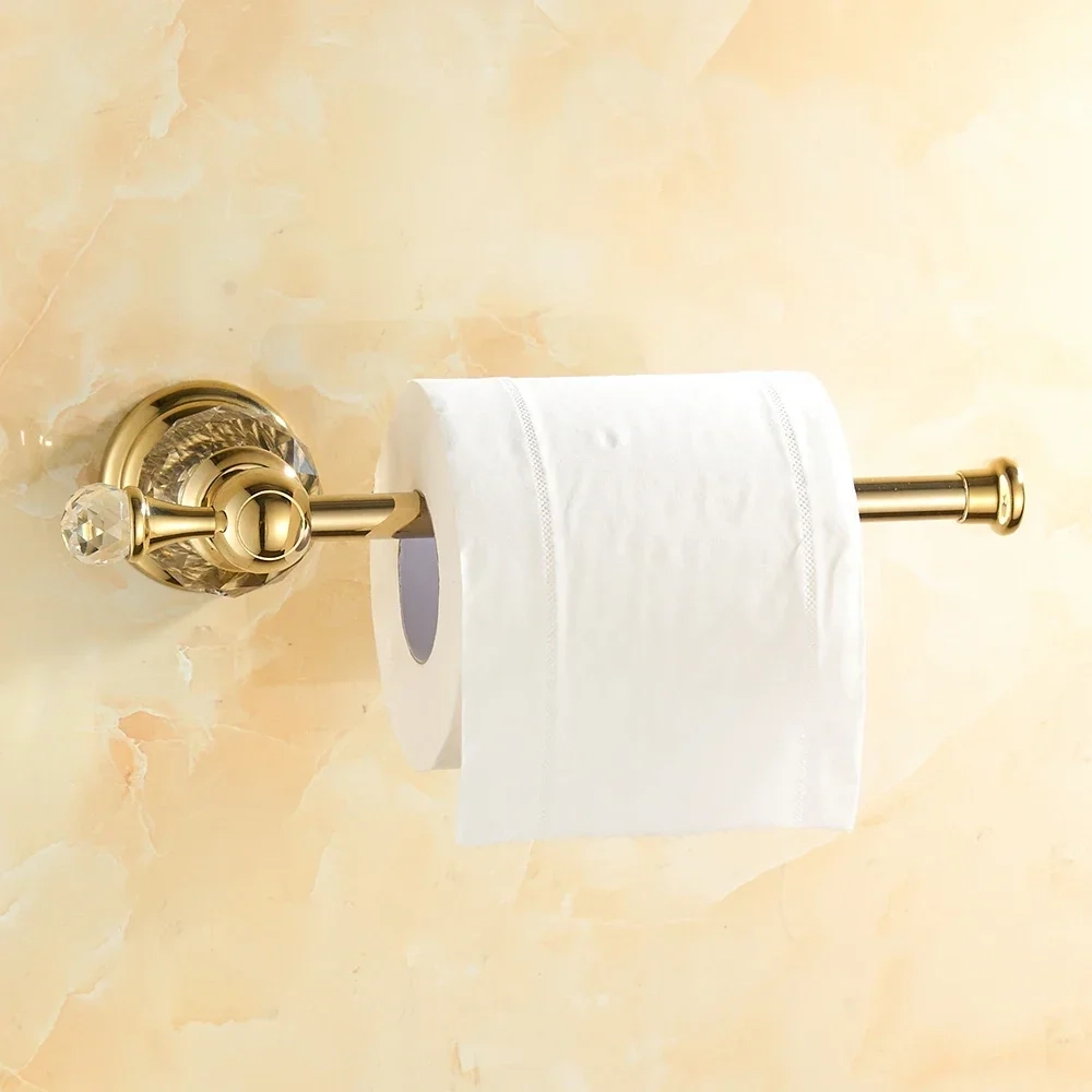 Crystal Accent Wall Mounted Toilet Paper Holder - Image 5