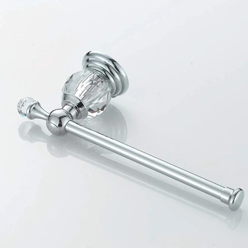 Crystal Accent Wall Mounted Toilet Paper Holder