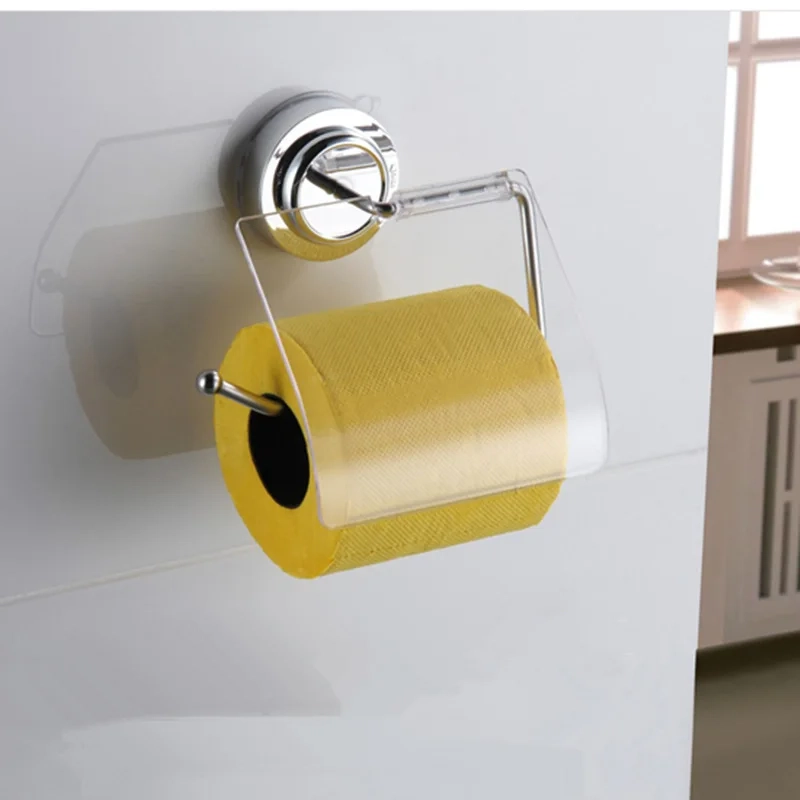 Removable Suction Cup Stainless Steel Toilet Paper Holder - Image 4