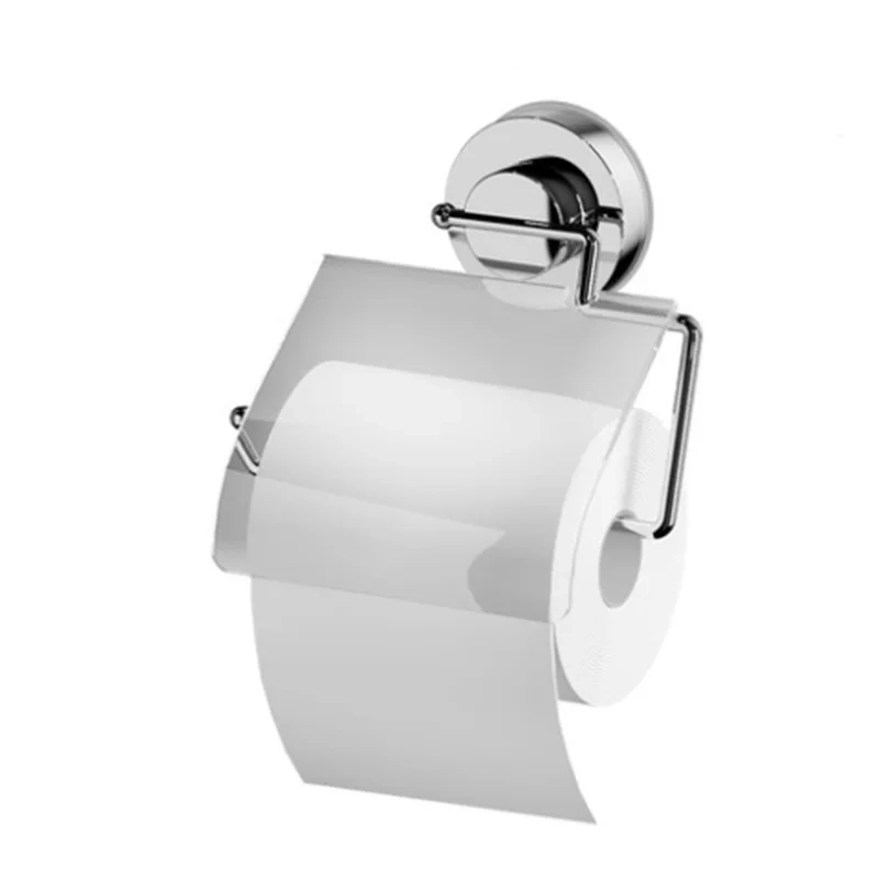 Removable Suction Cup Stainless Steel Toilet Paper Holder - Image 5