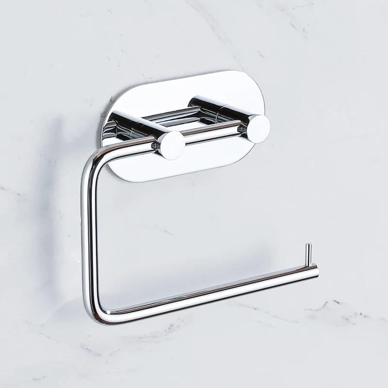 Self-Adhesive Toilet Paper Holder with Cover - Image 3