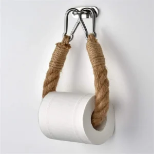 Rustic Hemp Rope Toilet Paper Holder