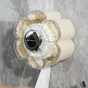 Floral Wall Mounted Tissue Holder Rack