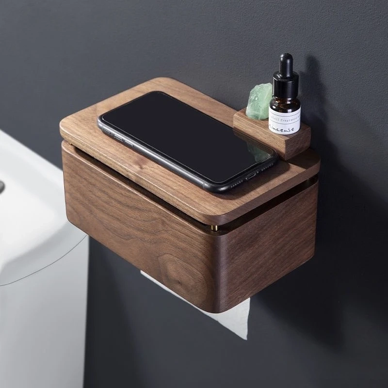 Wooden Wall-Mounted Tissue Box - Image 3