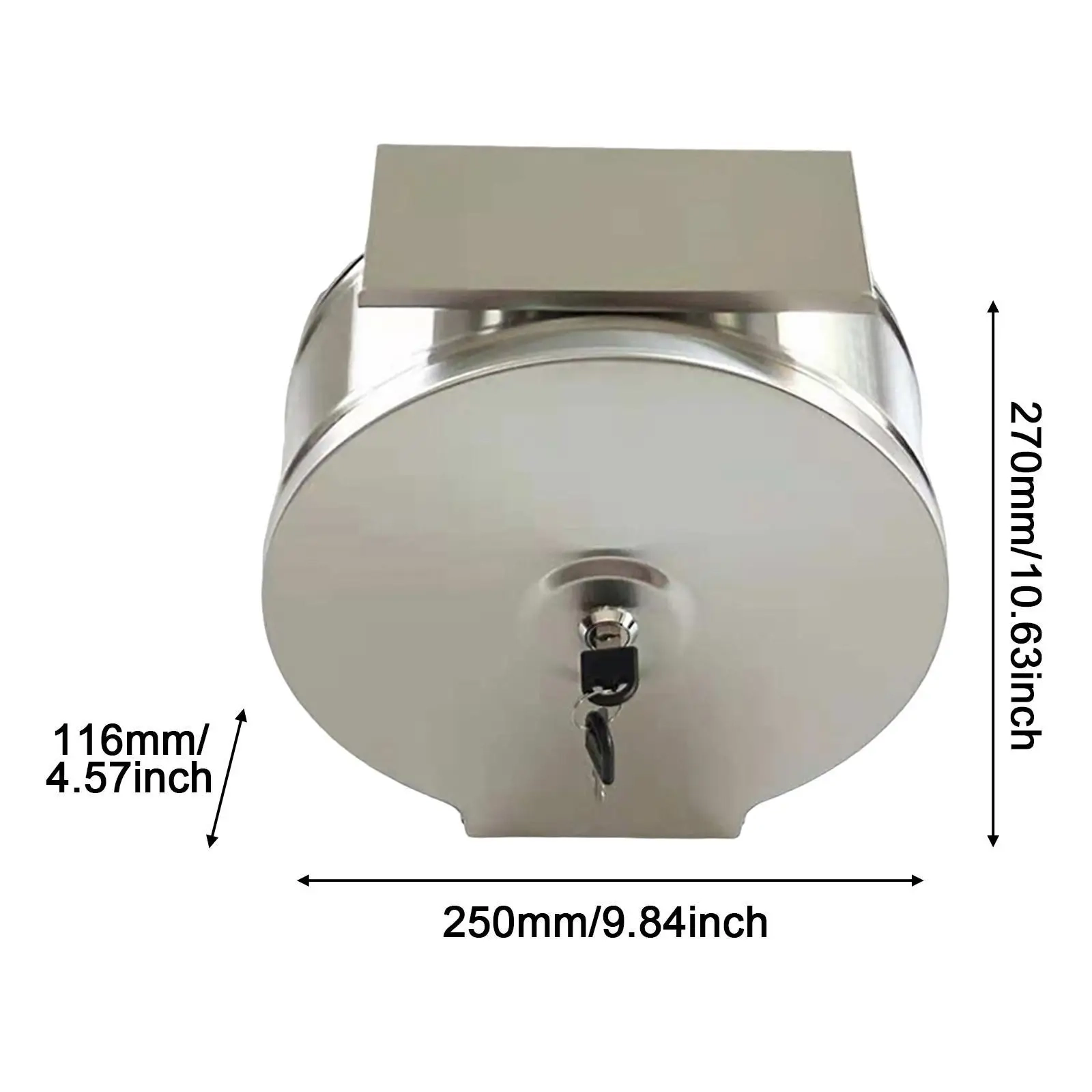 Jumbo Stainless Steel Toilet Paper Dispenser - Image 6