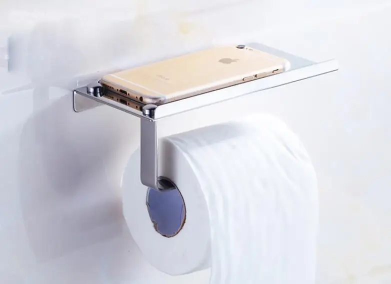 Toilet Paper Holder with Shelf - Image 6