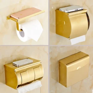 Toilet Paper Holder with Shelf