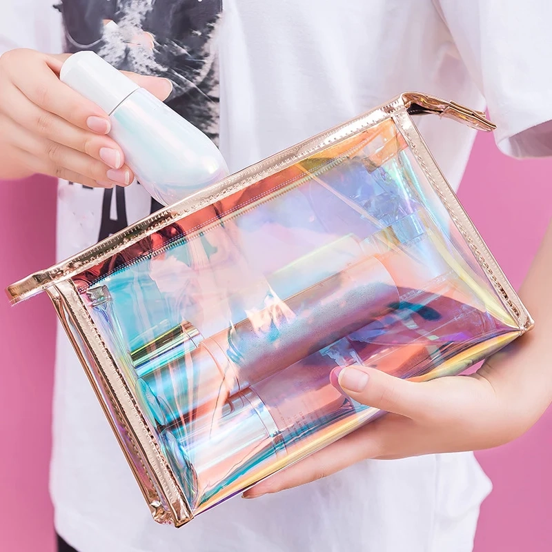 Transparent Waterproof PVC Toiletry Cosmetic Bag - Image 5