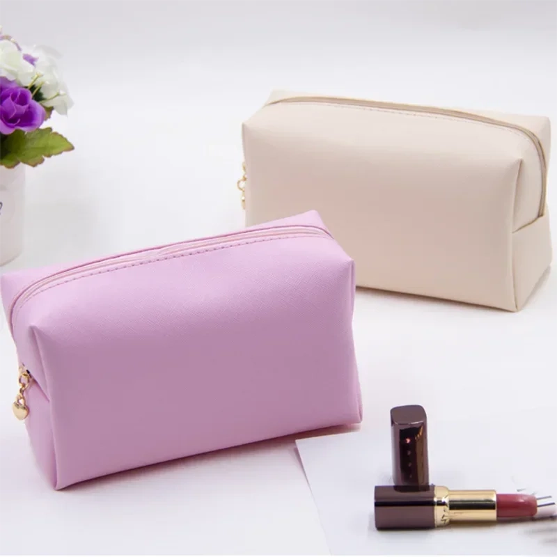 Waterproof PU Leather Cosmetic Toiletry Bag - Image 4