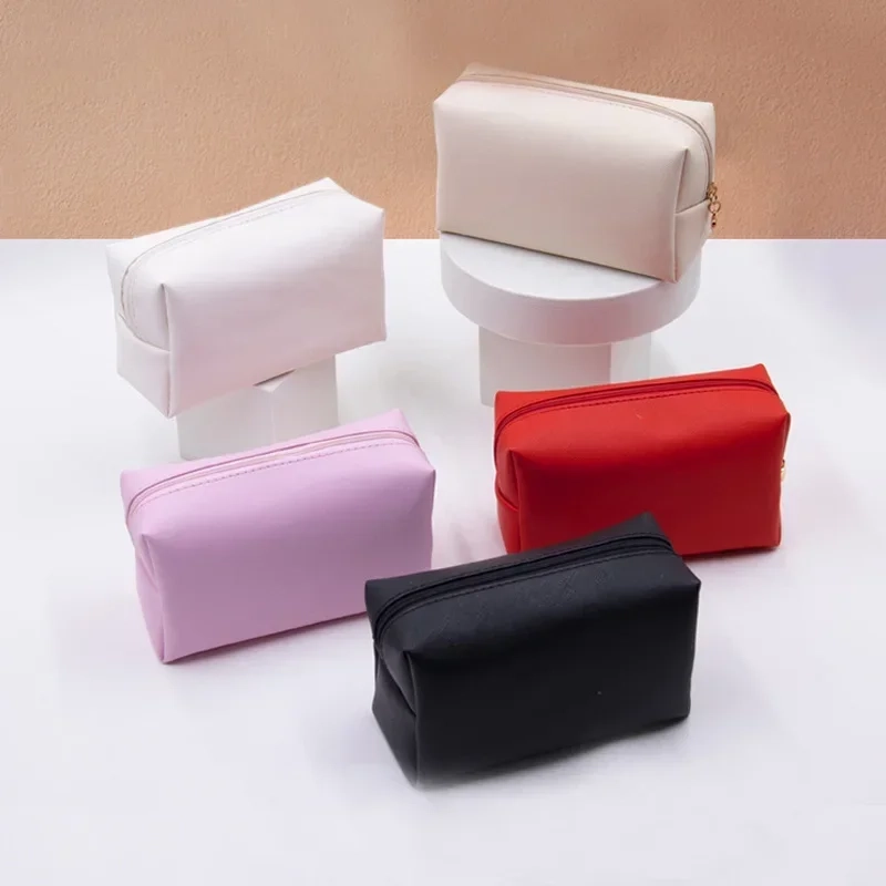 Waterproof PU Leather Cosmetic Toiletry Bag - Image 2