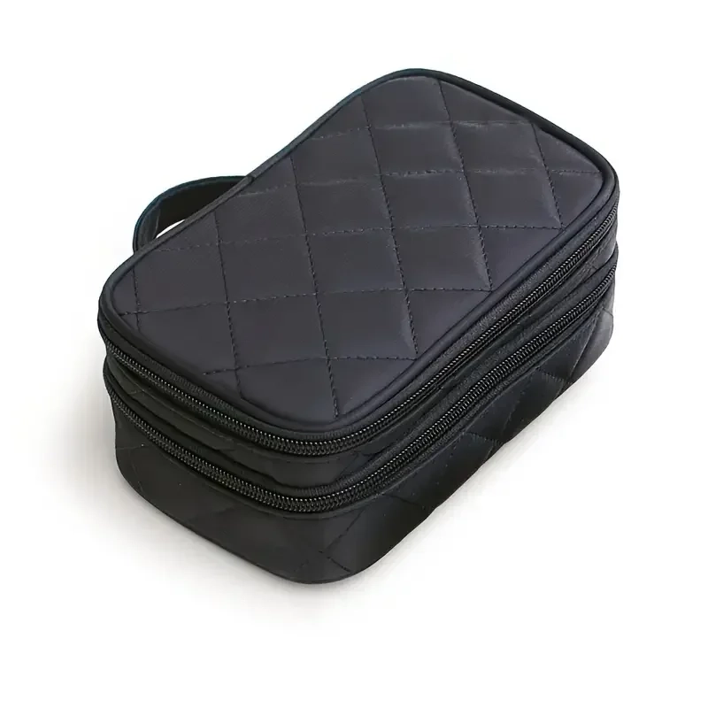 Double Layer Nylon Makeup Toiletry Bag