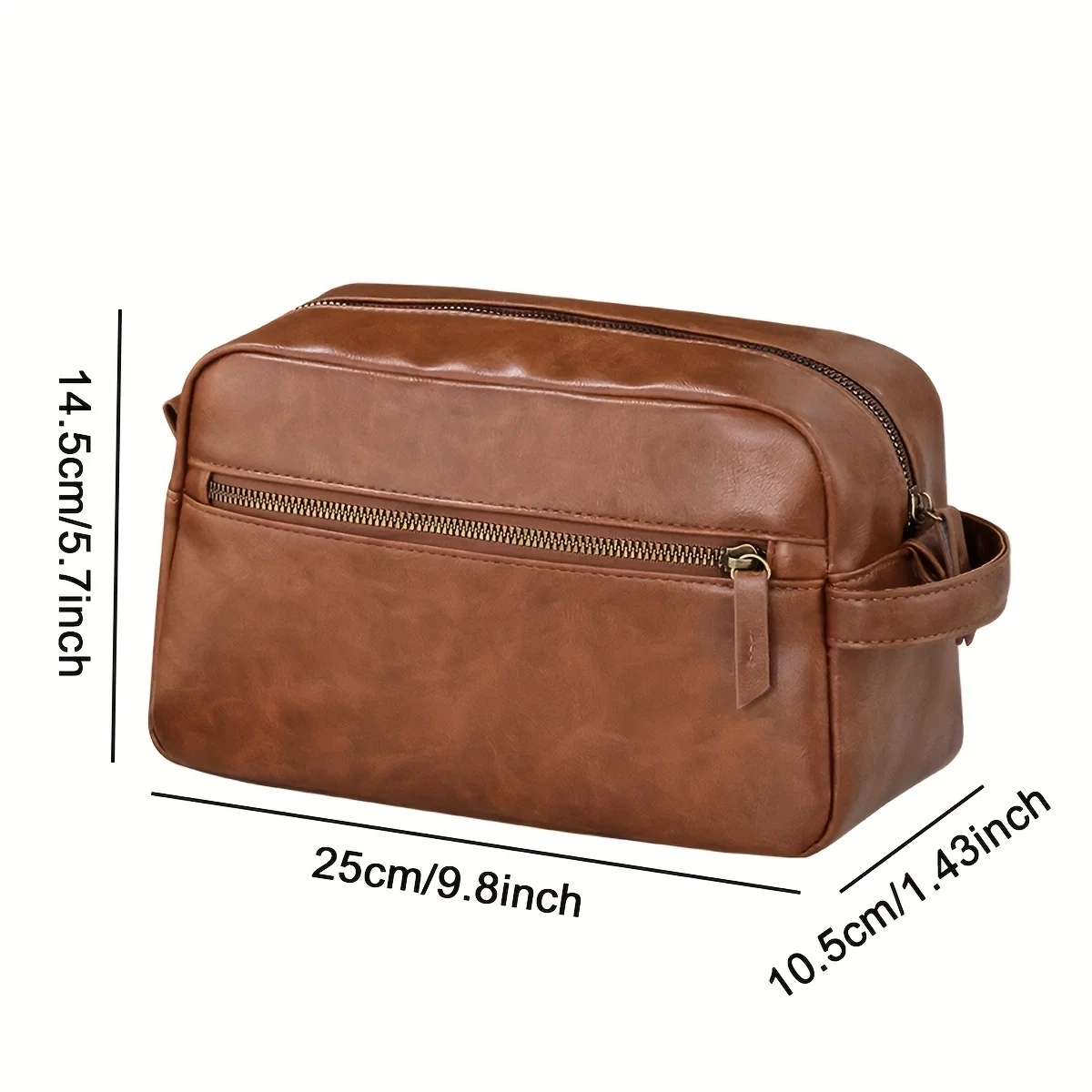 Waterproof PU Leather Travel Toiletry Bag - Image 3