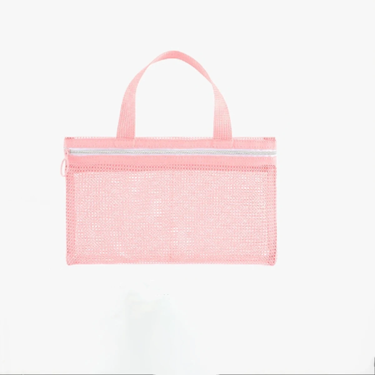 Pink Mesh Multi-Pocket Travel Toiletry Bag - Image 2
