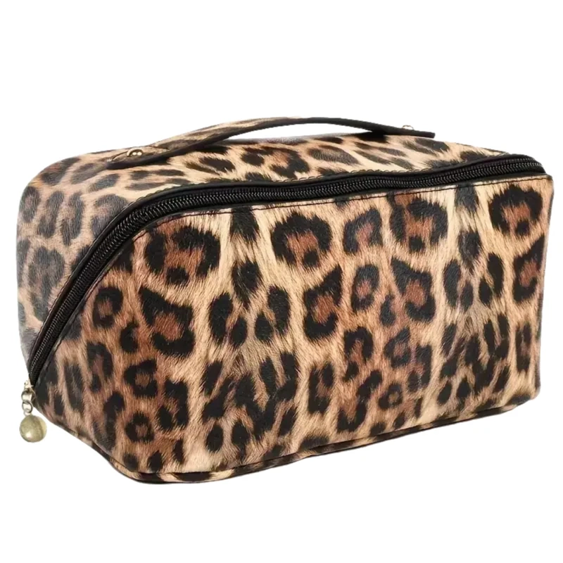 Leopard Print Pillow Toiletry Makeup Bag - Image 5