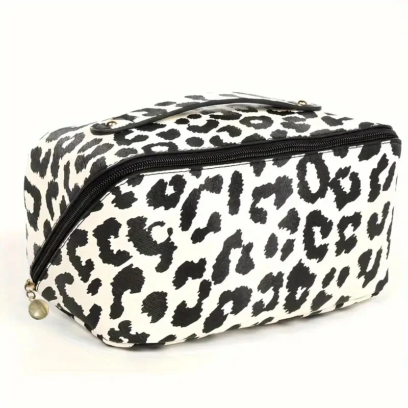 Leopard Print Pillow Toiletry Makeup Bag - Image 4