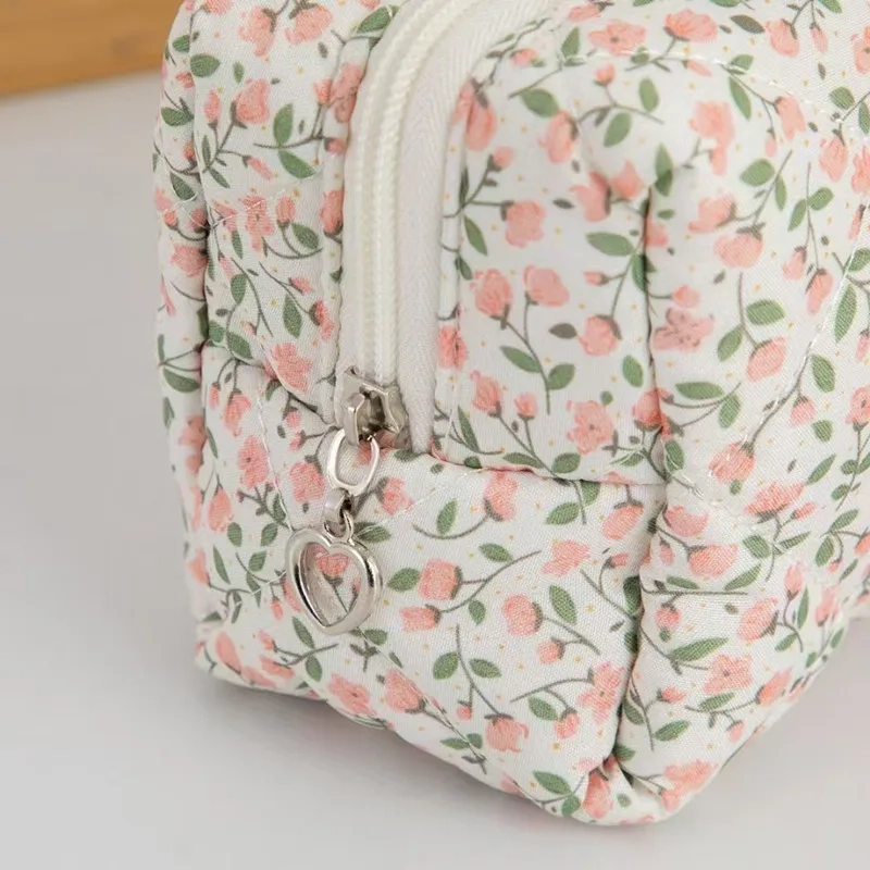 Floral Printed Cosmetic Toiletry Bag - Image 5