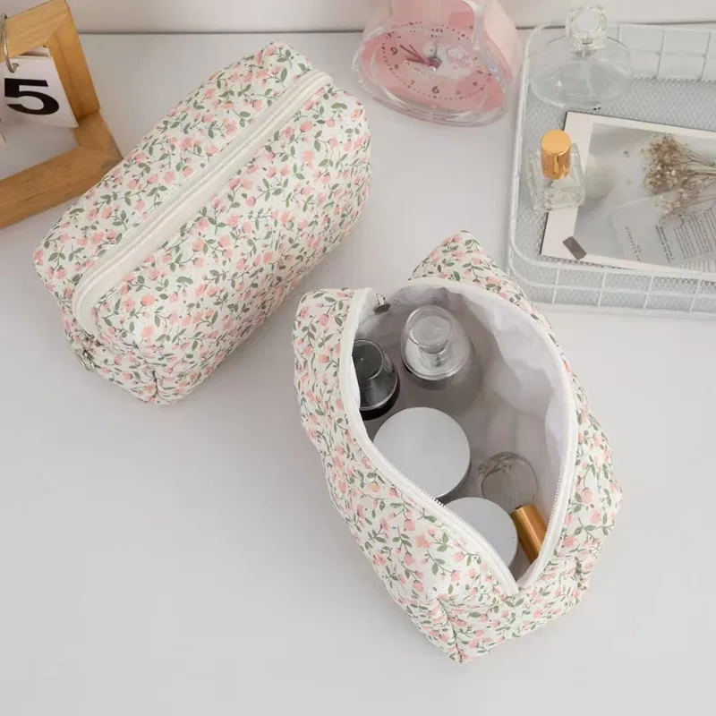 Floral Printed Cosmetic Toiletry Bag