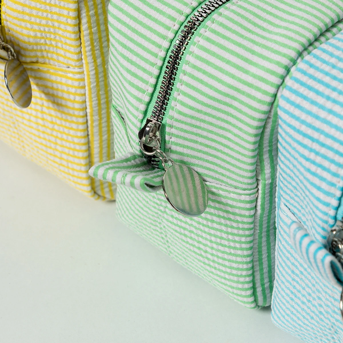 Striped Large Capacity Cotton Toiletry Bag - Image 4