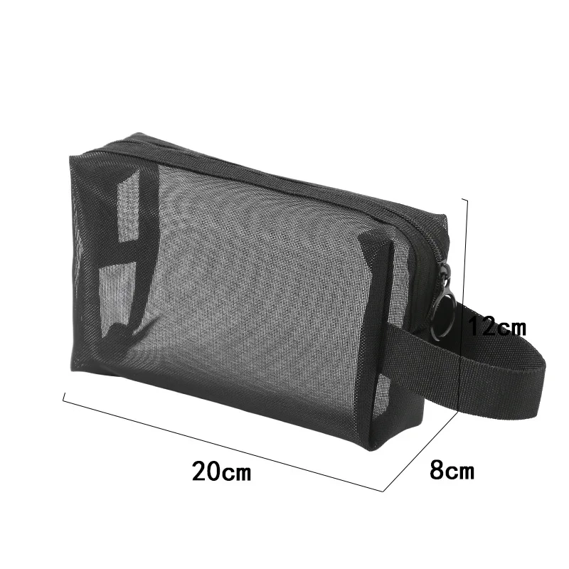 Transparent Mesh Toiletry and Makeup Pouch - Image 5