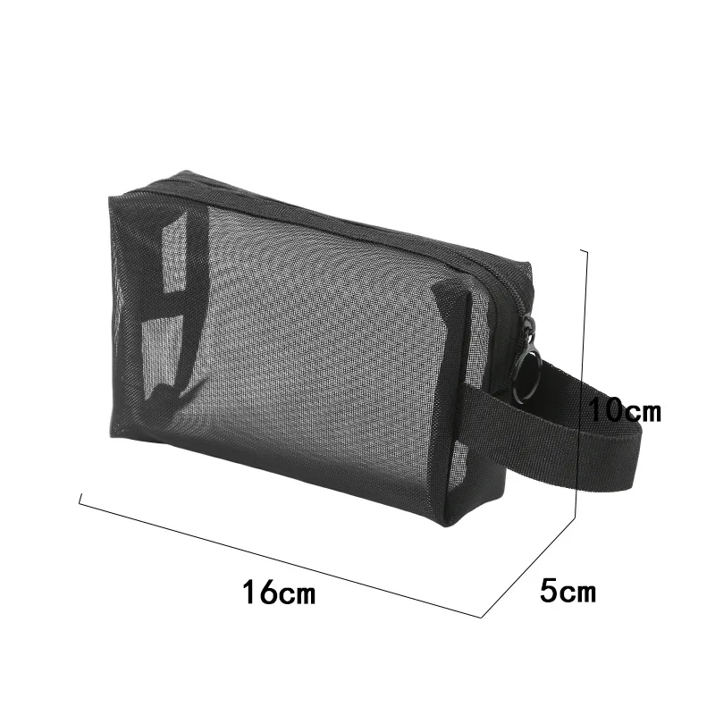 Transparent Mesh Toiletry and Makeup Pouch - Image 4