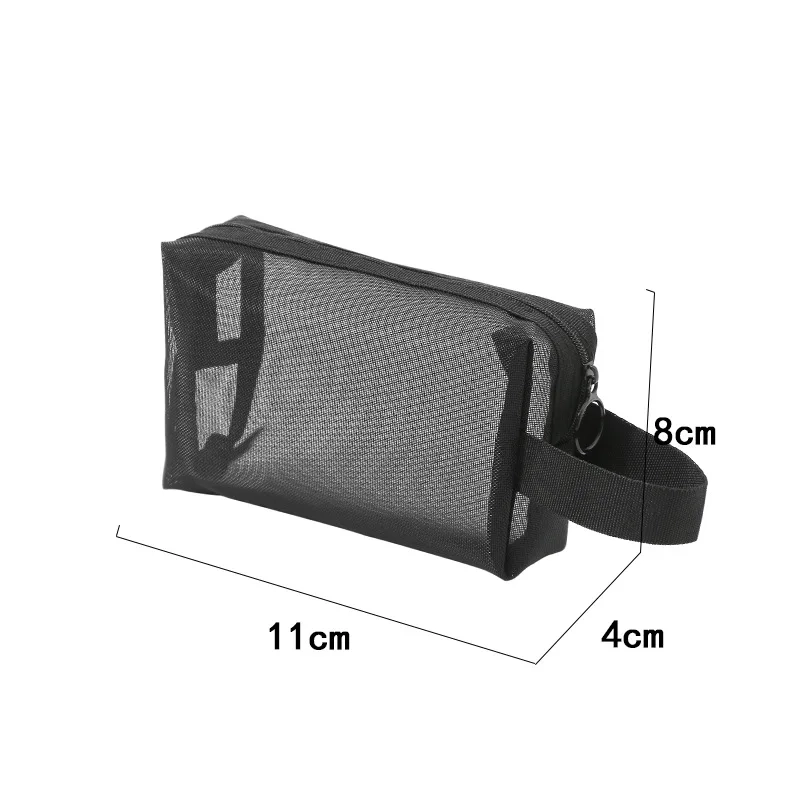 Transparent Mesh Toiletry and Makeup Pouch - Image 3