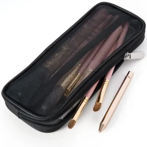 Mesh Makeup Brush Organizer Toiletry Bag