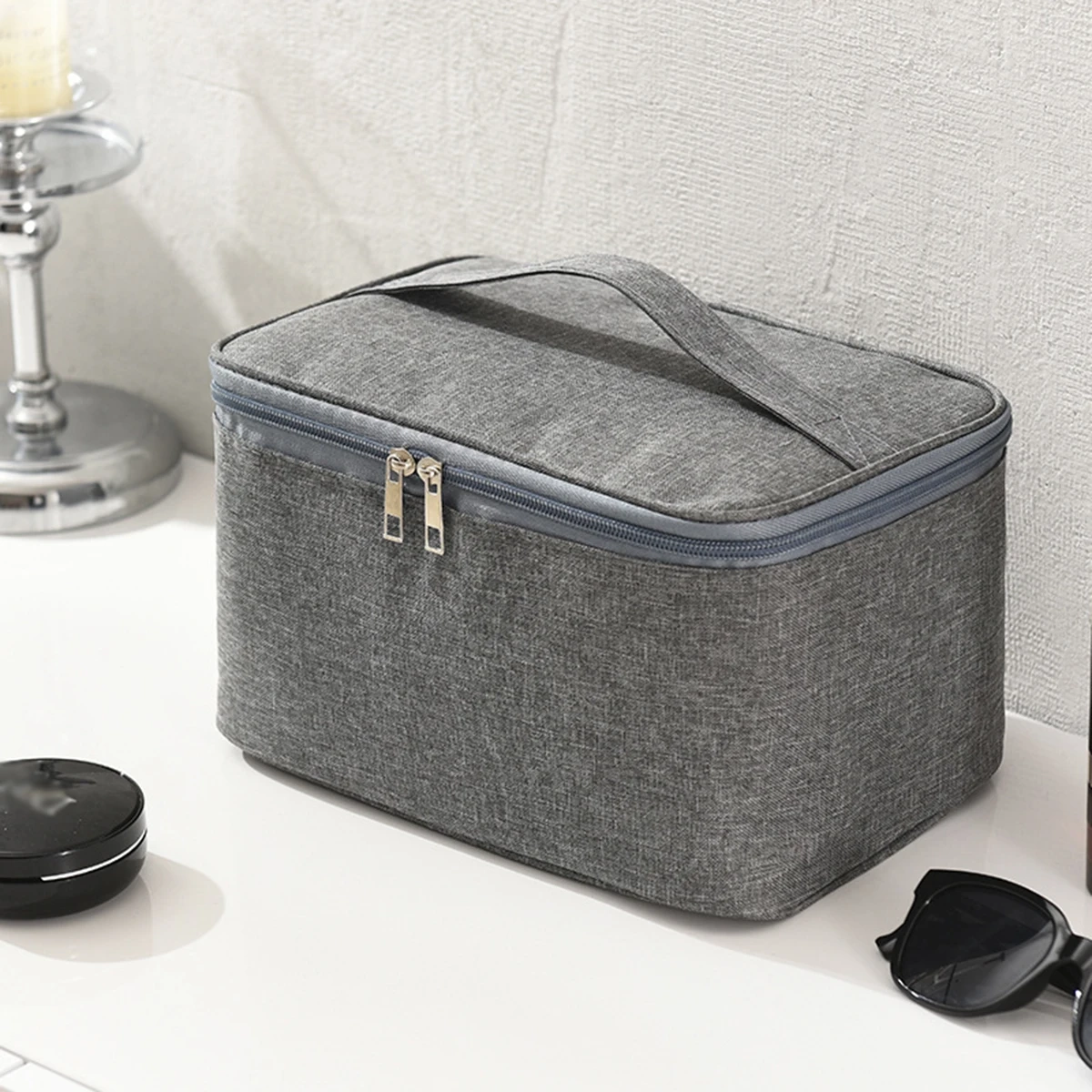 Double Layer Oxford Travel Toiletry Bag