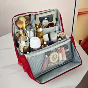 Vertical Large Capacity Travel Toiletry Bag