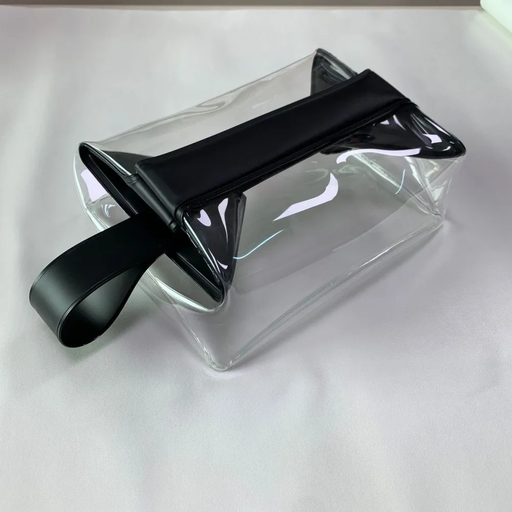 Clear PVC Magnetic Closure Toiletry Bag - Image 2