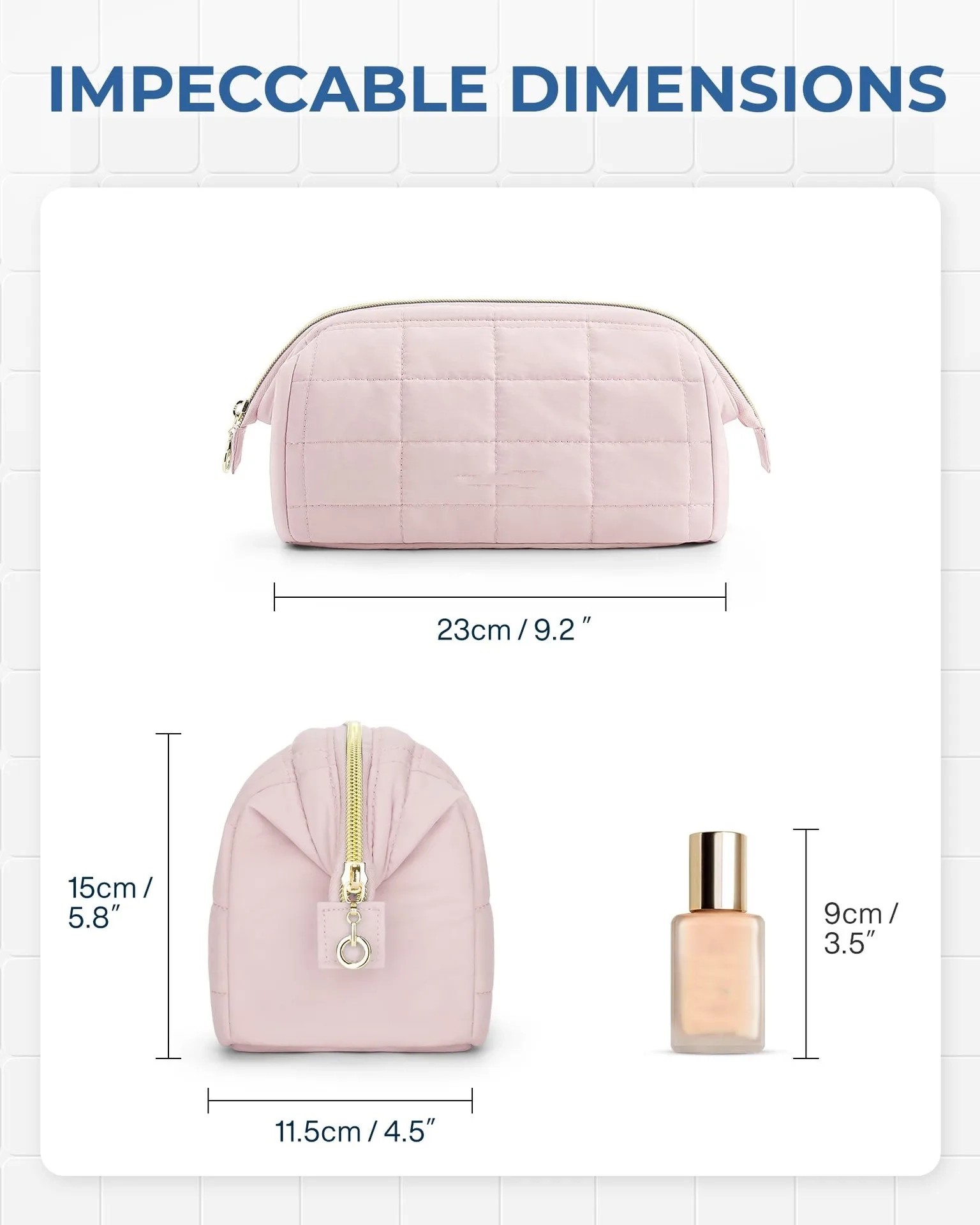 Quilted Cloud Large Capacity Toiletry Bag - Image 3