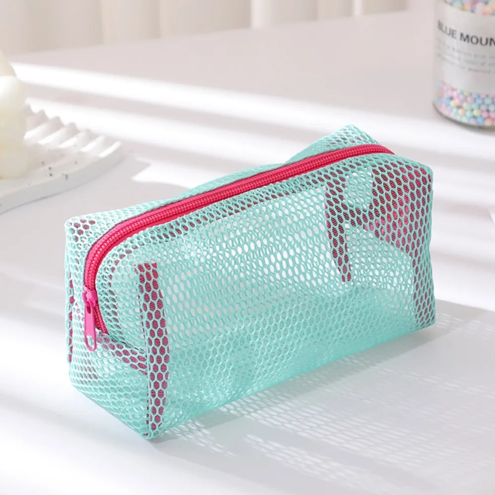 Colorful Mesh Travel Toiletry Makeup Bag - Image 6