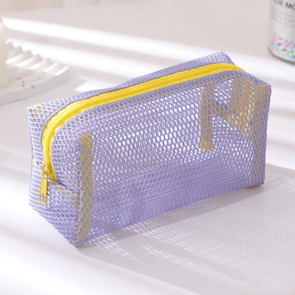 Colorful Mesh Travel Toiletry Makeup Bag