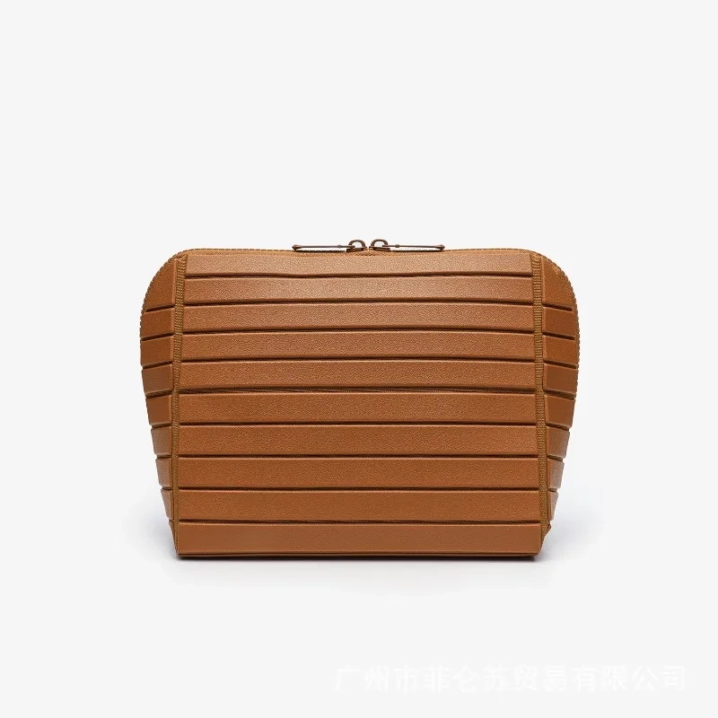 Striped PVC Large Capacity Travel Toiletry Bag - Image 10