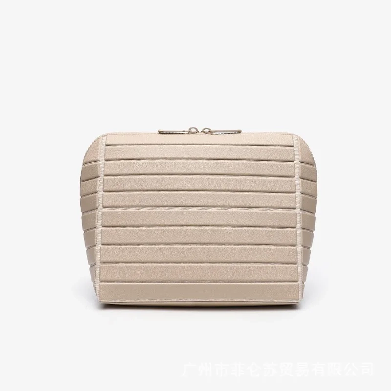 Striped PVC Large Capacity Travel Toiletry Bag - Image 7