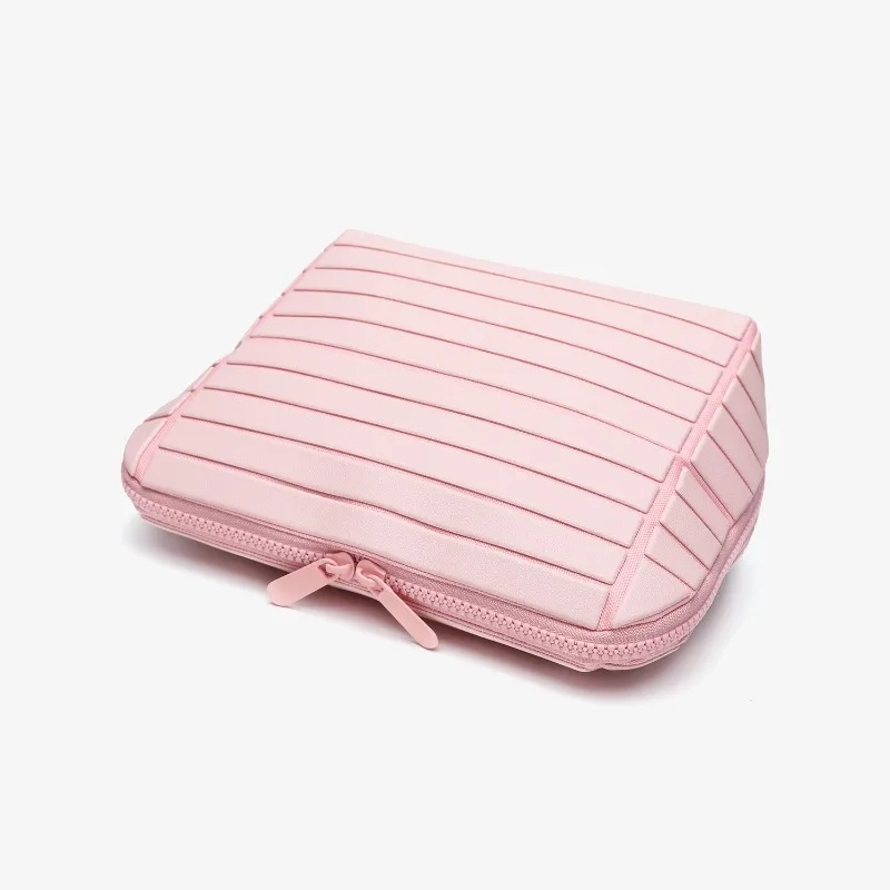 Striped PVC Large Capacity Travel Toiletry Bag - Image 3