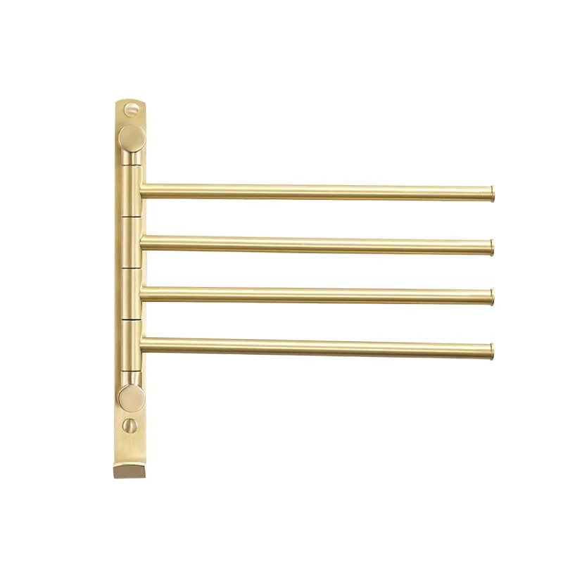 4-Arm Swivel Wall-Mounted Towel Rack - Image 4