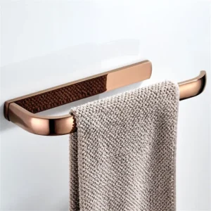 Polished Wall-Mounted Towel Bar