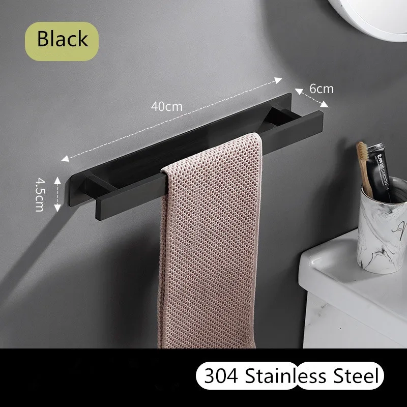 Square Wall-Mounted Towel Bar - Image 4
