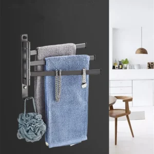 Swivel Wall-Mounted Towel Rack
