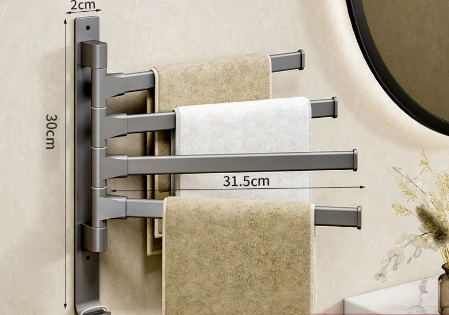 Swivel Wall-Mounted Towel Rack - Image 8