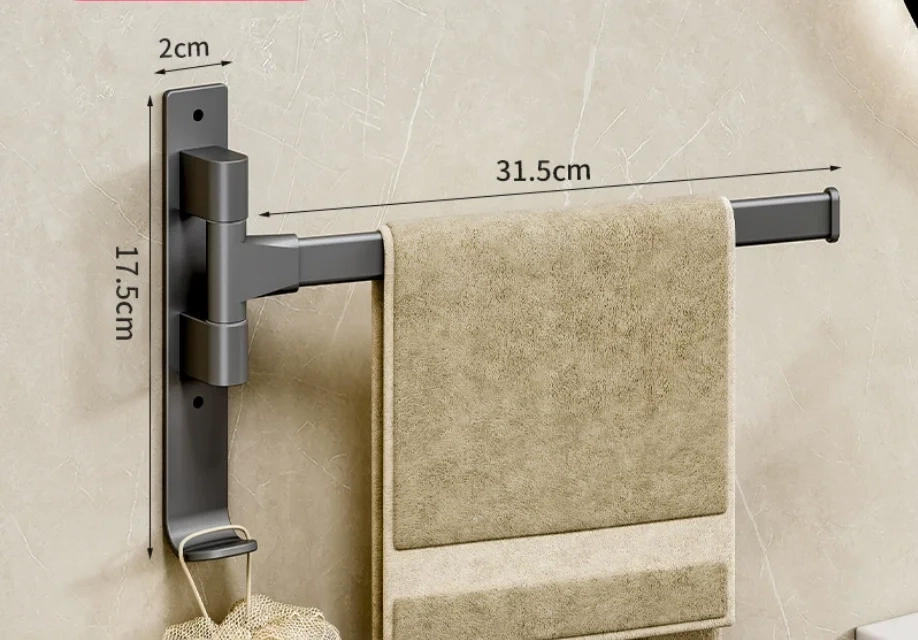 Swivel Wall-Mounted Towel Rack - Image 5