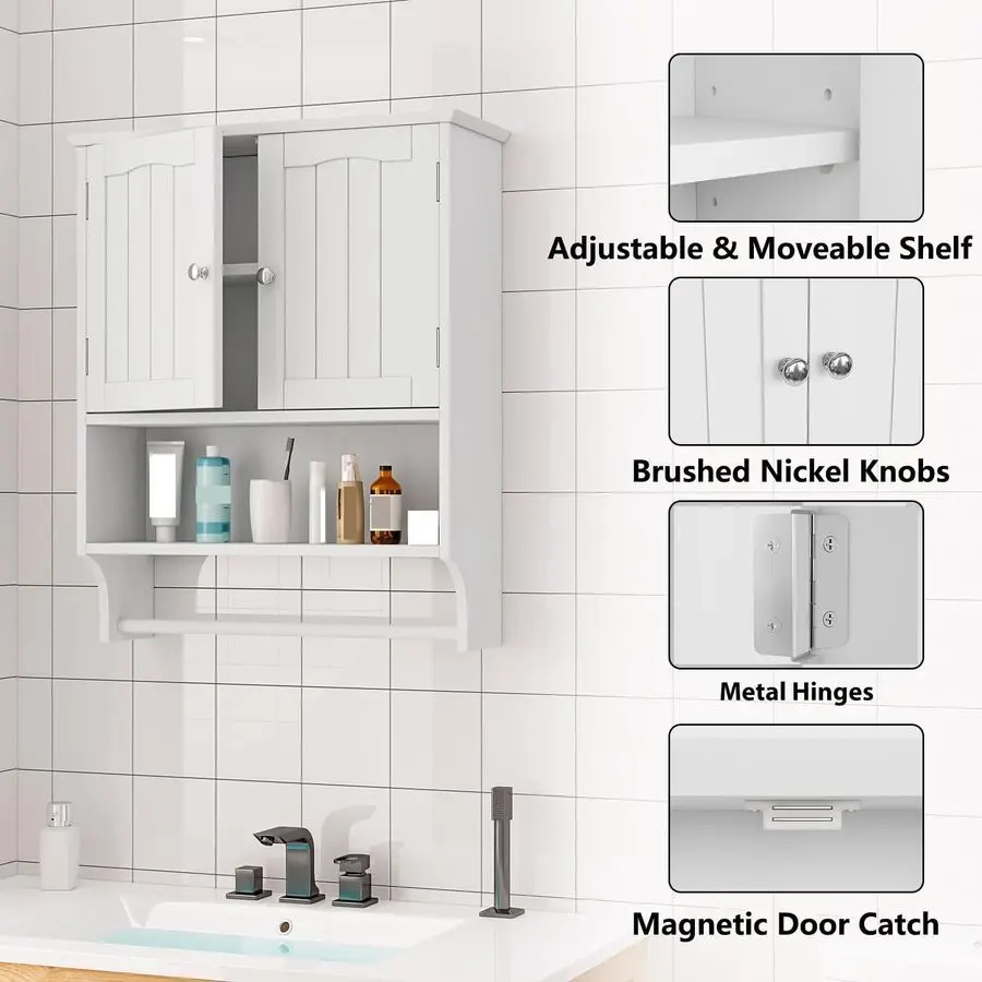 Wall Mounted Bathroom Storage Cabinet - Image 4