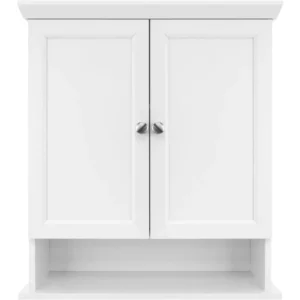 23-Inch Wall Mounted Bathroom Storage Cabinet with Adjustable Shelf and Two Doors